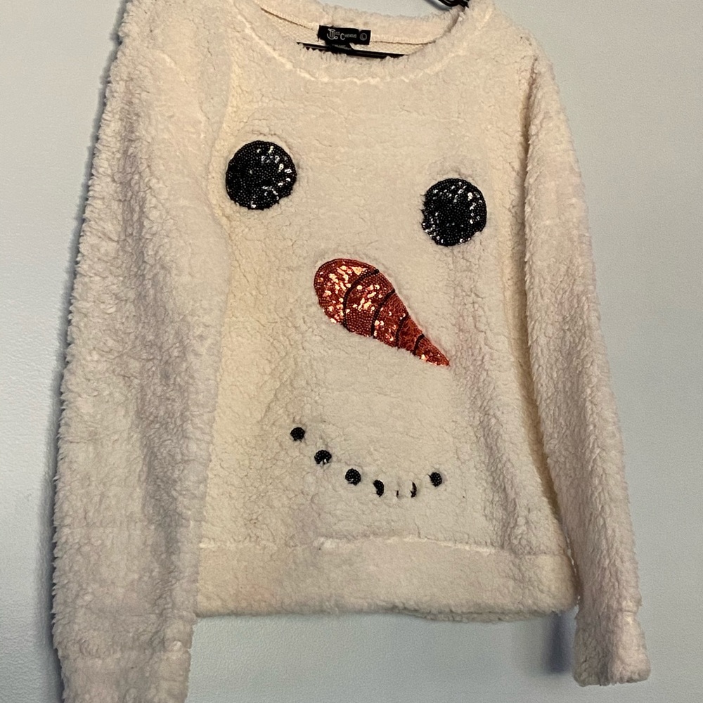 Sequin Snowman Sweater